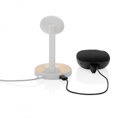 Logotrade corporate gift image of: Ontario RCS rplastic 15W magnetic charging 2 in 1 stand